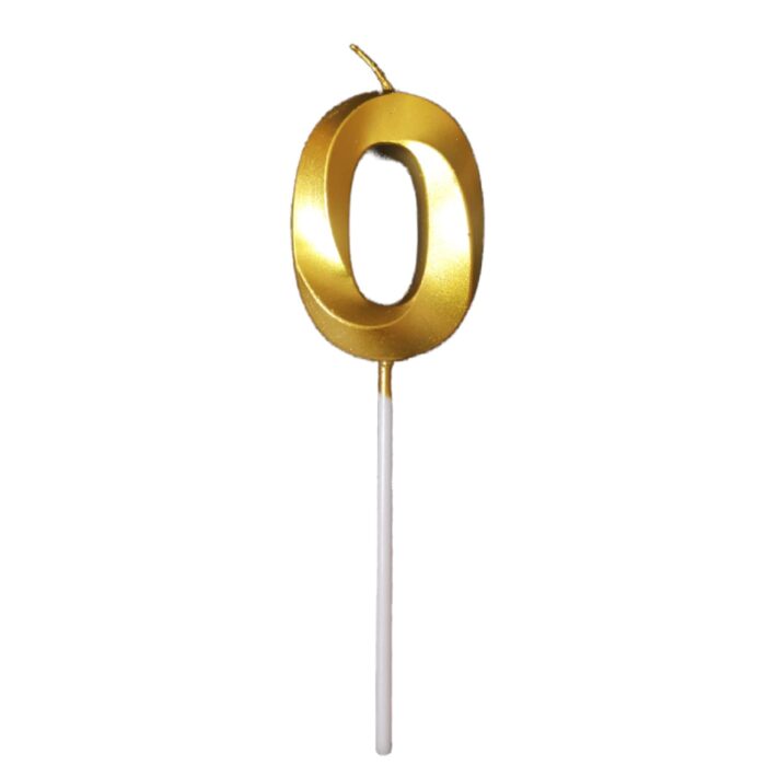 Number Cake Candle for 1st Birthday Party, Wedding, Engagement, Valentines Day Celebration, Theme Party, Bridal Shower, Bachelorette,Bachelors Decoration Gold