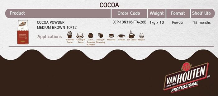 Vanhouten cocoa powder 10/12% - 1kg - Image 5