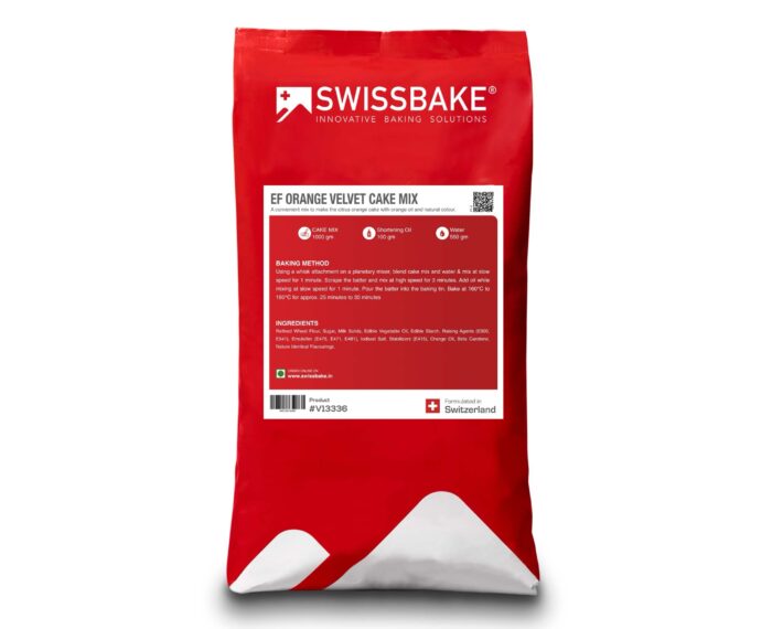 SWISSBAKE - EGG FREE ORANGE VELVET CAKE MIX 1kg