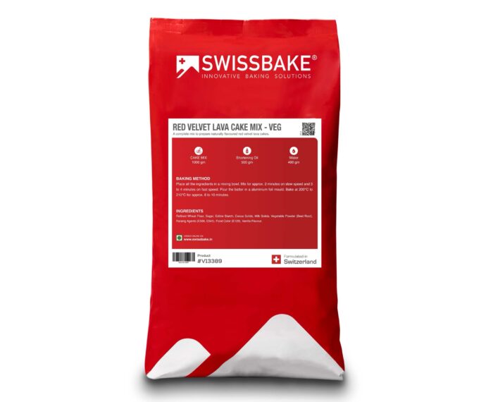SWISSBAKE - RED VELVET LAVA CAKE MIX - VEG 1kg